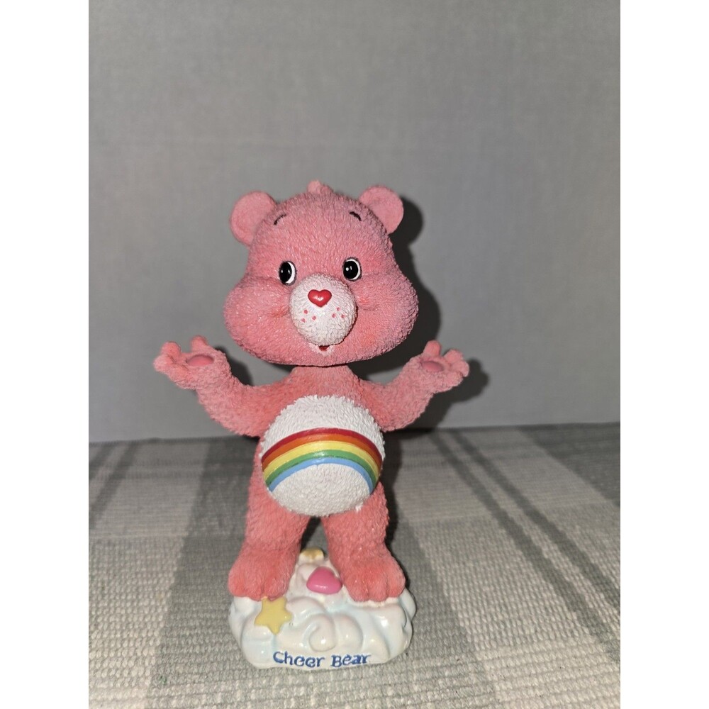 2002 Care Bears Cheer Bear wobbling head bobblehead figurine
